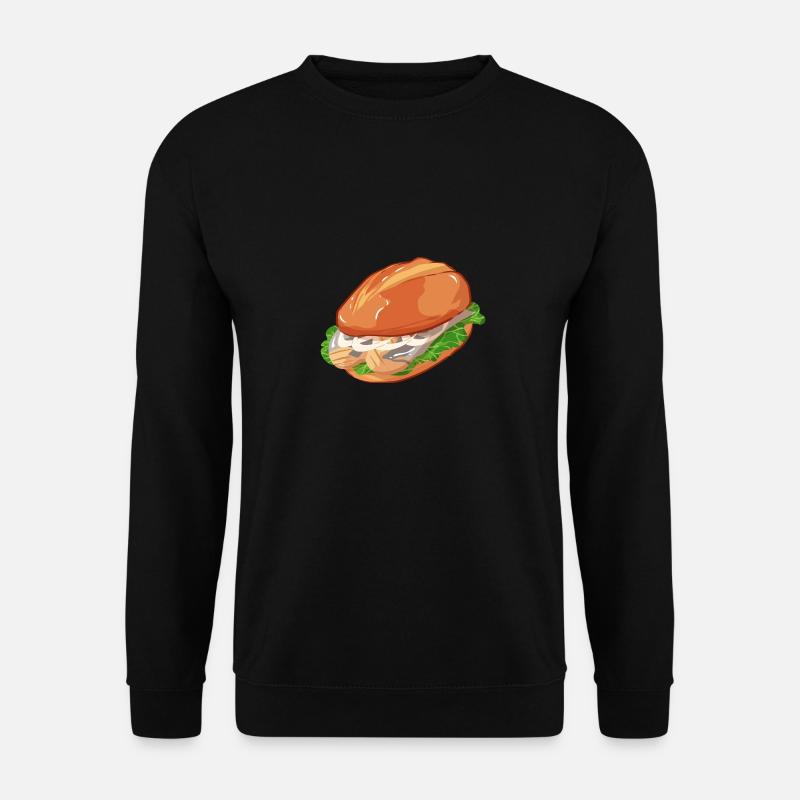 Matjes Brötchen - Unisex Pullover - Schwarz