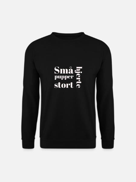 kleine Titten, großes Herz - Unisex Pullover - Schwarz