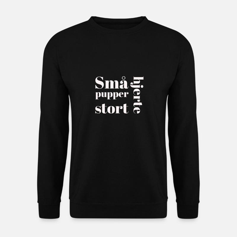 kleine Titten, großes Herz - Unisex Pullover - Schwarz