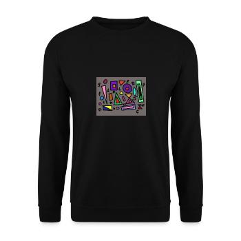 Geometry - Unisex Sweatshirt - black - Front - Alina (178cm) & Michal (187cm)
