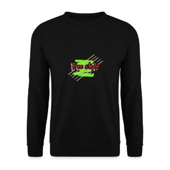 free style - Sweat-shirt Unisexe - noir - Devant - Alina (178cm) & Michal (187cm)