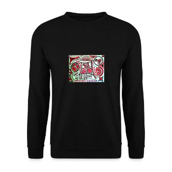 Sabino Lemon ART Tees - Unisex Pullover - Schwarz - Vorne - Alina (178cm) & Michal (187cm)