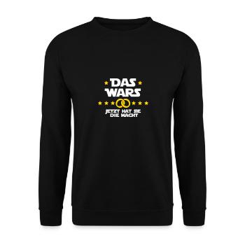 Das wars 2 - Unisex Pullover - Schwarz - Vorne - Alina (178cm) & Michal (187cm)