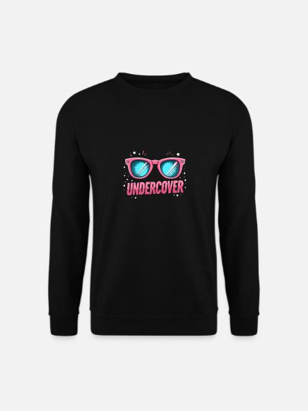 Undercover Speech - Sunglasses Design - Unisex Sweatshirt - black