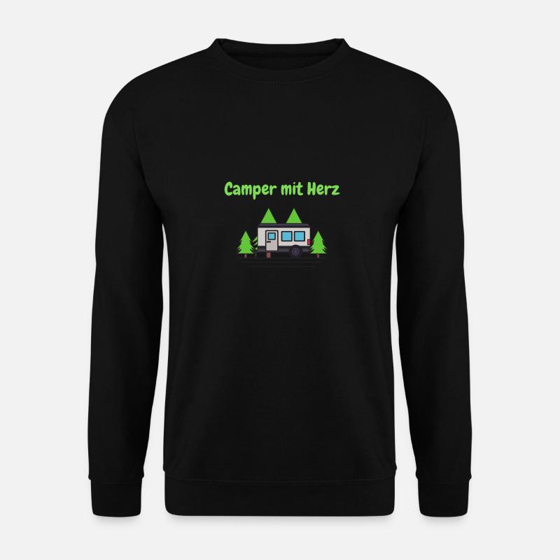 Camper mit Herz - Unisex Pullover - Schwarz