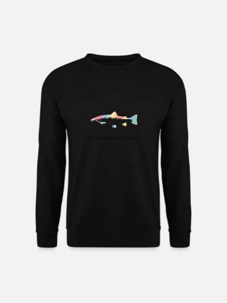 In trout we trust - Unisex Sweatshirt - black