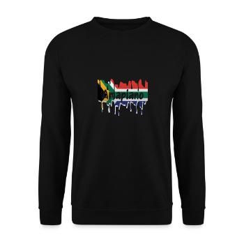 Amapiano - South Africa - Unisex Sweatshirt - black - Front - Alina (178cm) & Michal (187cm)
