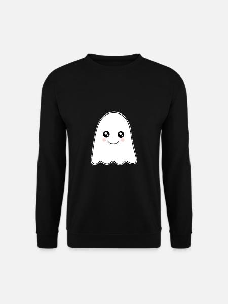 Kawaii Gespenst Geister Halloween Halloweenkostüm - Unisex Pullover - Schwarz