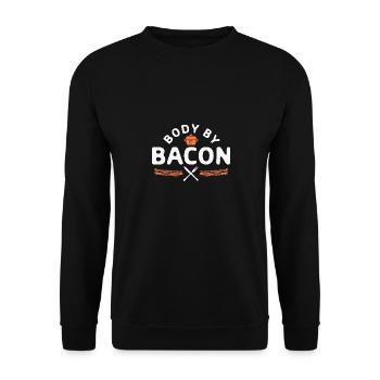 Cheat Day Burrito Burger Fast Food Pizza - Unisex Sweatshirt - black - Front - Alina (178cm) & Michal (187cm)