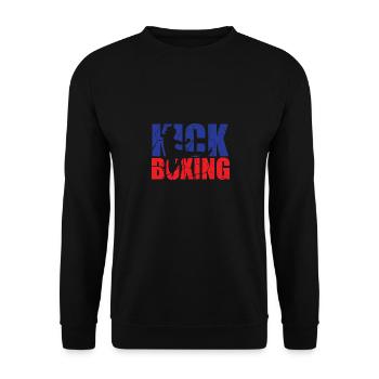Kickboxen Power | Entfesseln Sie Ihre Kräfte - Unisex Pullover - Schwarz - Vorne - Alina (178cm) & Michal (187cm)