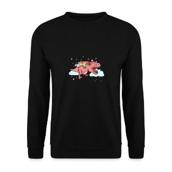 Frère frère frère Brother I cadeau - Sweat-shirt Unisexe - noir - Devant - Alina (178cm) & Michal (187cm)