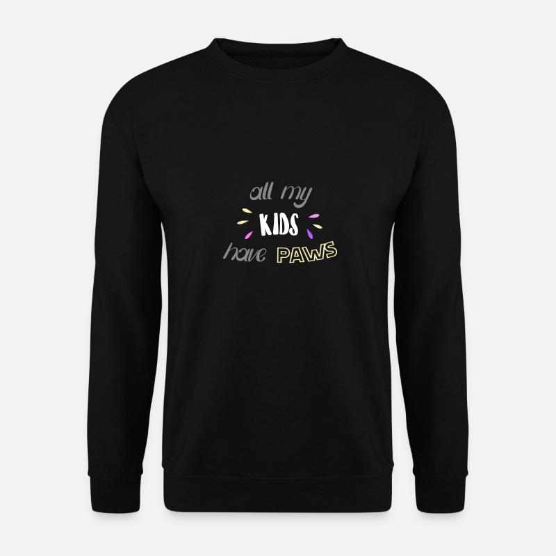 alle meine KINDER haben Pfoten - Unisex Pullover - Schwarz