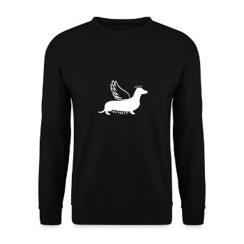 Loyalty Dackel - Unisex Pullover - Schwarz - Vorne - Alina (178cm) & Michal (187cm)