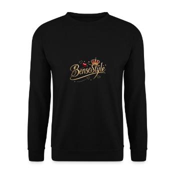 Bensonstyle - Unisex Pullover - Schwarz - Vorne - Alina (178cm) & Michal (187cm)