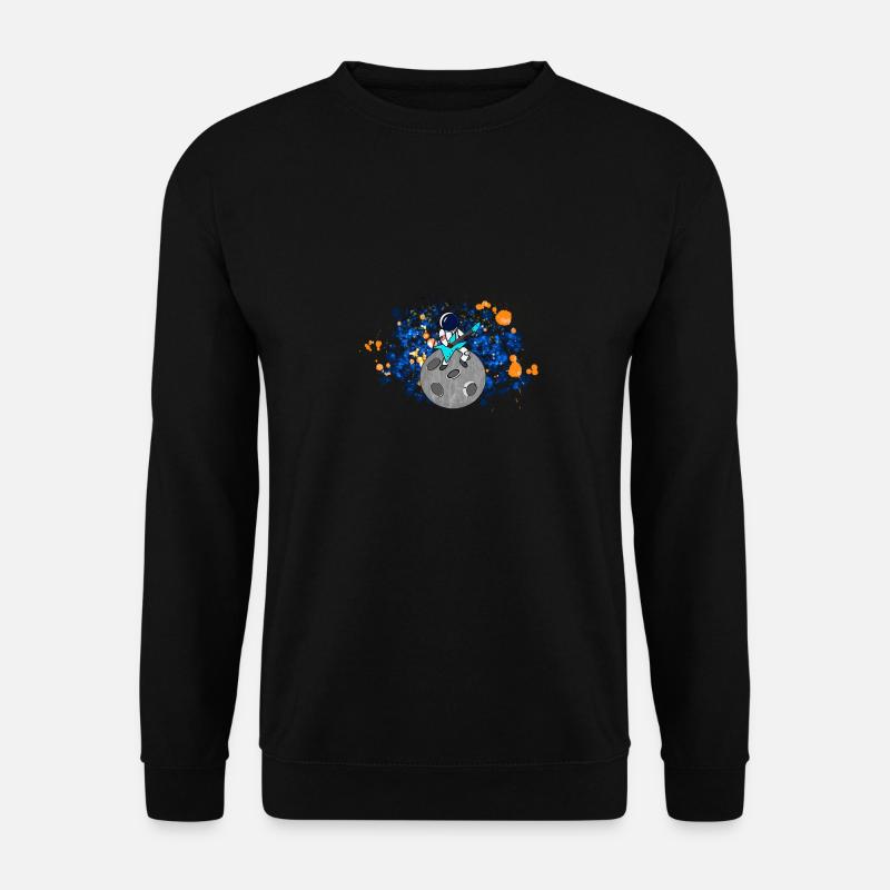 Astronaut with guitar space space music - Unisex Sweatshirt - black
