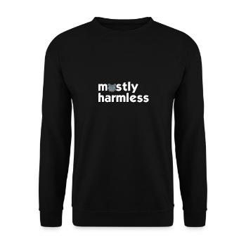 la plupart du temps sans harrm - la plupart du temps complètement inoffensif type - Sweat-shirt Unisexe - noir - Devant - Alina (178cm) & Michal (187cm)