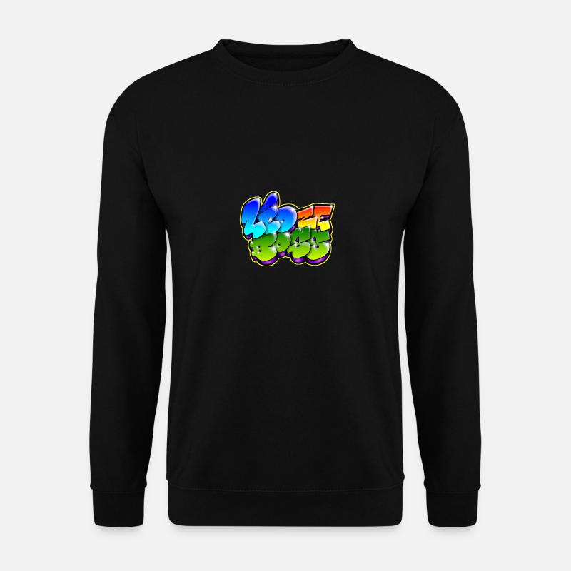 Leo Zeboss Graffiti Name - Unisex Pullover - Schwarz