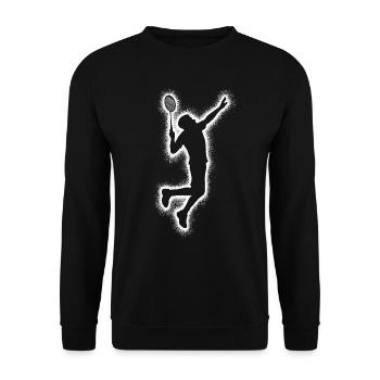 Badminton Badminton Joueurs Badminton Garçons Hommes - Sweat-shirt Unisexe - noir - Devant - Alina (178cm) & Michal (187cm)