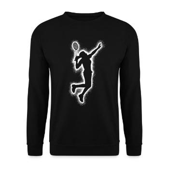 Badminton Badminton Players Kids Women Badminton - Unisex Sweatshirt - black - Front - Alina (178cm) & Michal (187cm)