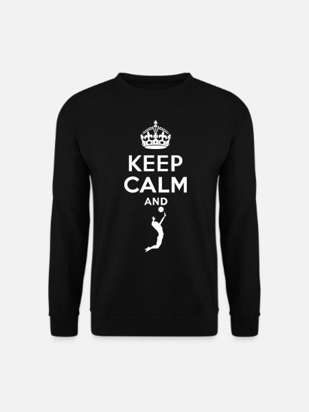 Keep Calm - Volleyball - Unisex Pullover - Schwarz