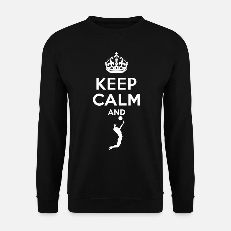 Keep Calm - Volleyball - Unisex Pullover - Schwarz