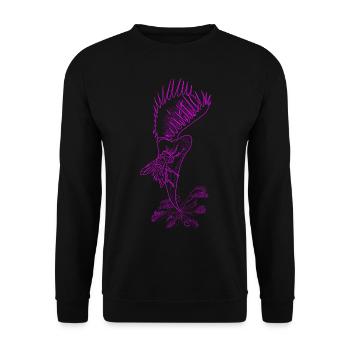 The Pink Venus Flytrap - Unisex Pullover - Schwarz - Vorne - Alina (178cm) & Michal (187cm)
