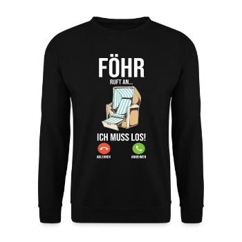 Nordsee Föhr - Unisex Pullover - Schwarz - Vorne - Alina (178cm) & Michal (187cm)