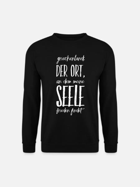 Lustiger Griechischer Spruch Griechenland Geschenk - Unisex Pullover - Schwarz
