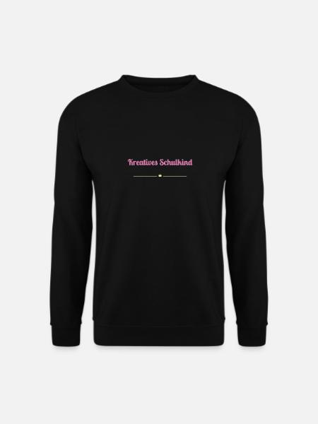 Kreatives Schulkind - rosa - Unisex Pullover - Schwarz