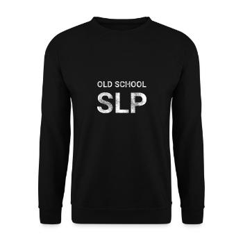 Old School SLP - Unisex Sweatshirt - black - Front - Alina (178cm) & Michal (187cm)