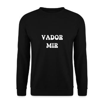 vador mir - Sweat-shirt Unisexe - noir - Devant - Alina (178cm) & Michal (187cm)