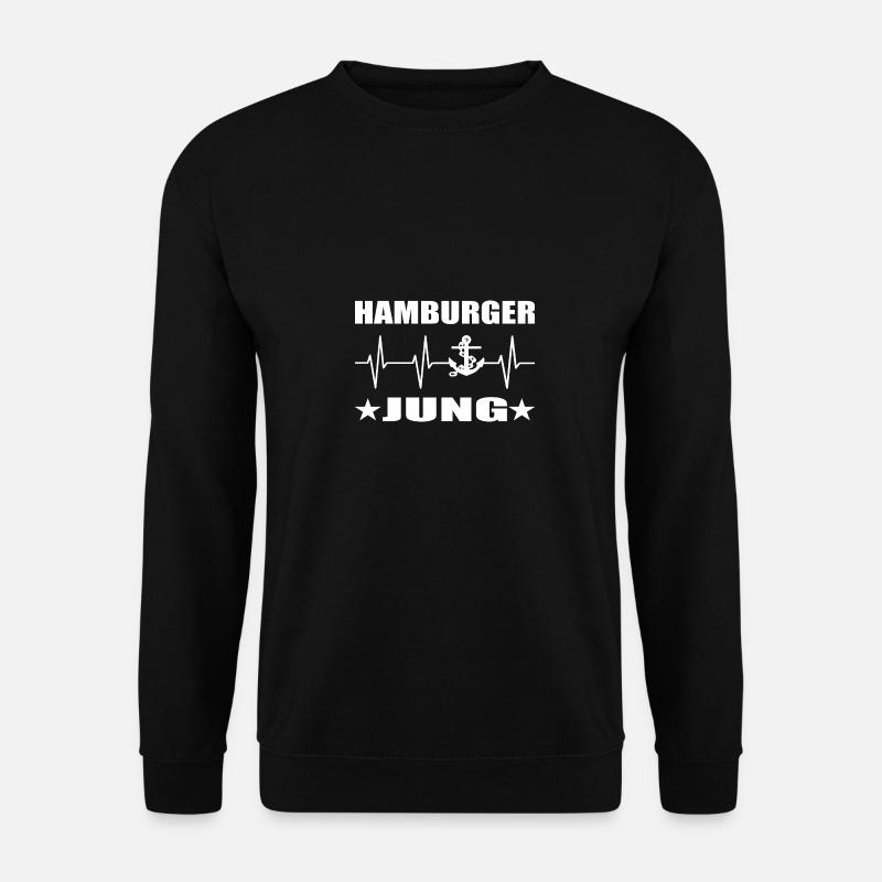Hamburg - Unisex Pullover - Schwarz