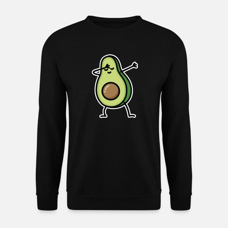 Avocado dab dabbing - Unisex Pullover - Schwarz