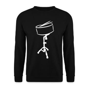 Stirring Drum Sketch - Unisex Sweatshirt - black - Front - Alina (178cm) & Michal (187cm)