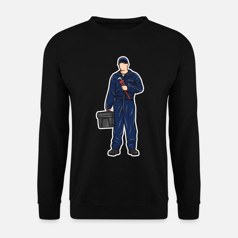 Klempner Junge - Unisex Pullover - Schwarz