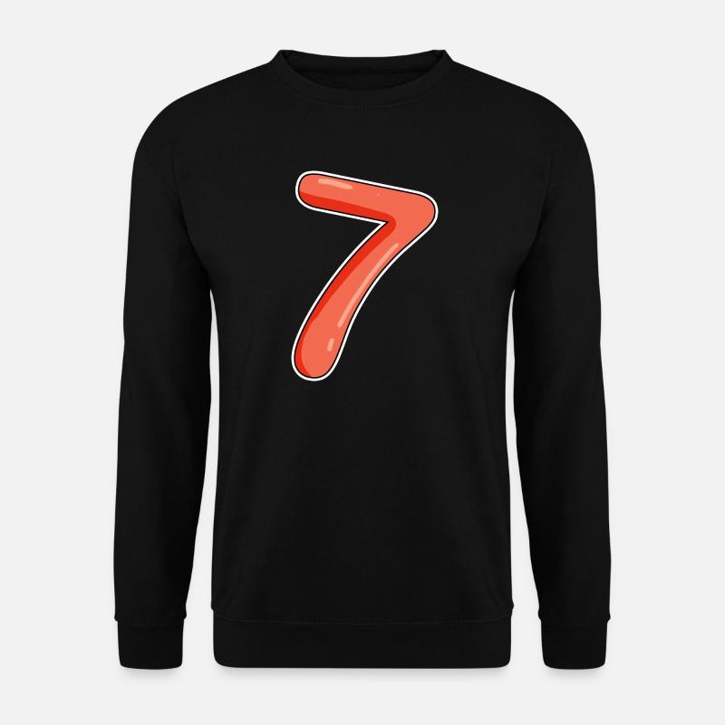 Seven - Unisex Sweatshirt - black
