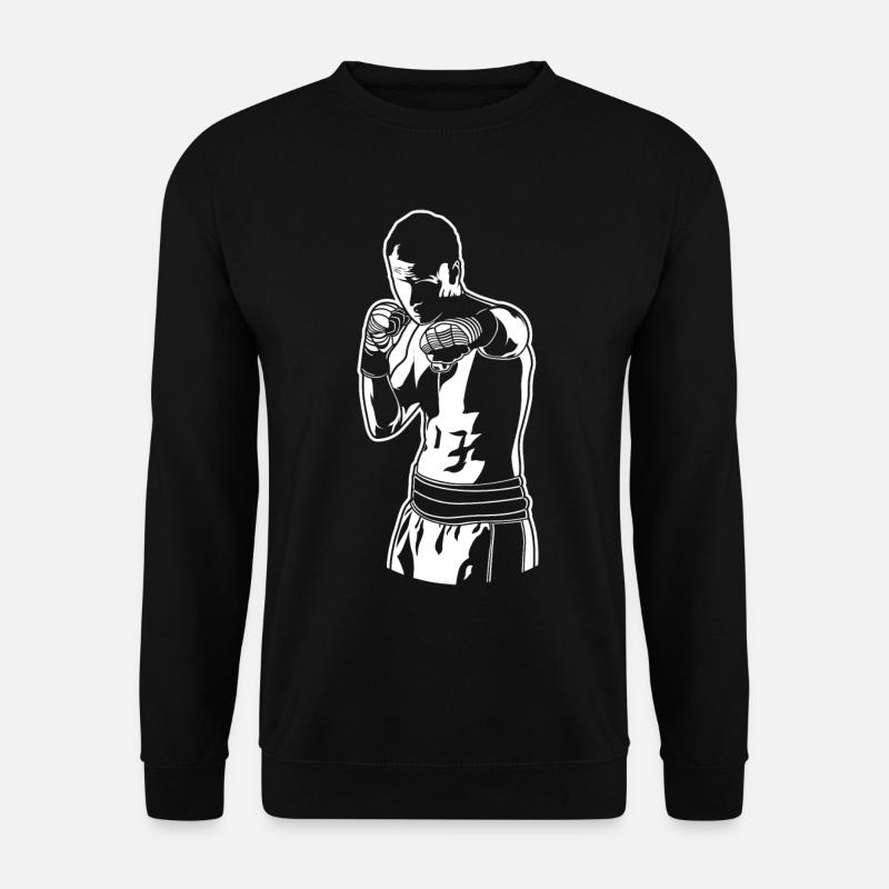 Boxer Sketch - Unisex Sweatshirt - black