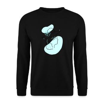 fille plage coloré - Sweat-shirt Unisexe - noir - Devant - Alina (178cm) & Michal (187cm)