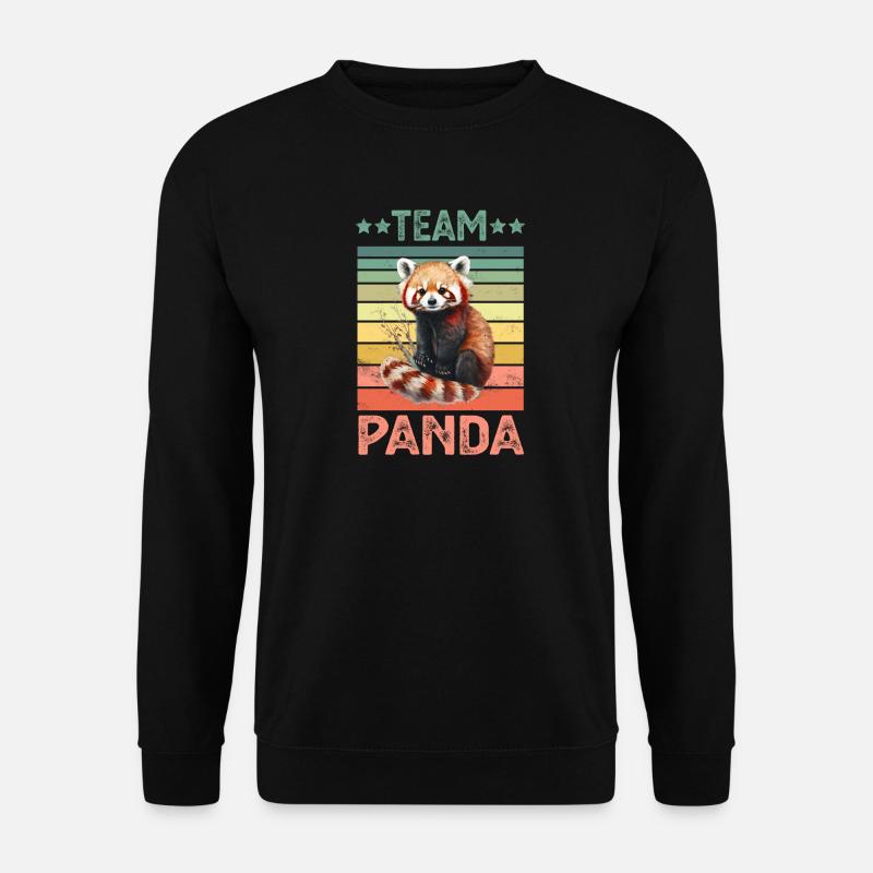 Roter Panda - Unisex Pullover - Schwarz