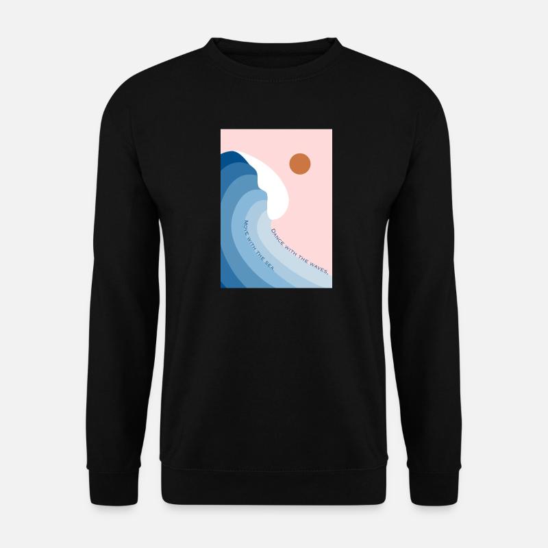 Dance with the waves - Unisex Pullover - Schwarz
