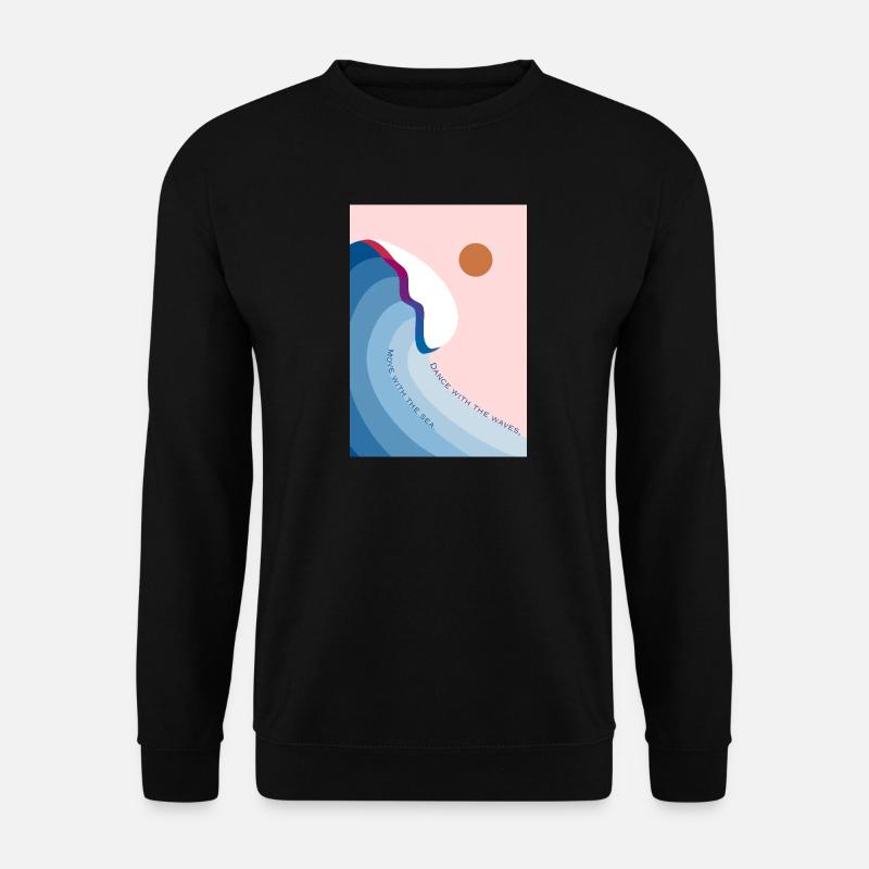 Dance with the waves 2 - Unisex Pullover - Schwarz