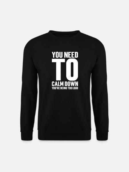 Motivating Message of Serenity - Unisex Sweatshirt - black
