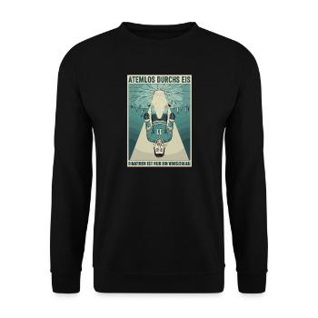 Atemlos durchs Eis - Unisex Sweatshirt - black - Front - Alina (178cm) & Michal (187cm)