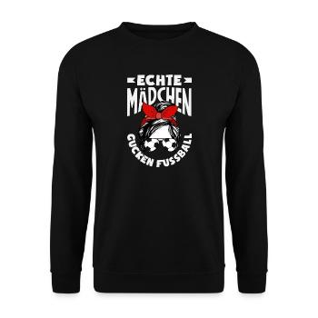 Drôle de Football Football Fan Cadeau - Sweat-shirt Unisexe - noir - Devant - Alina (178cm) & Michal (187cm)