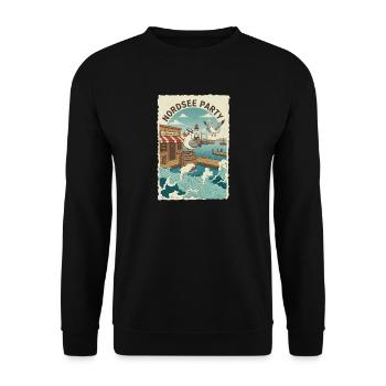 Groupe de la mer du Nord - Sweat-shirt Unisexe - noir - Devant - Alina (178cm) & Michal (187cm)