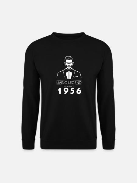 70-års fødselsdagslegende (GENT) siden 03/1956 - Unisex sweater - sort