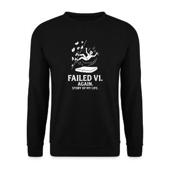 Fall V1 – Life Story - Unisex Sweatshirt - black - Front - Alina (178cm) & Michal (187cm)