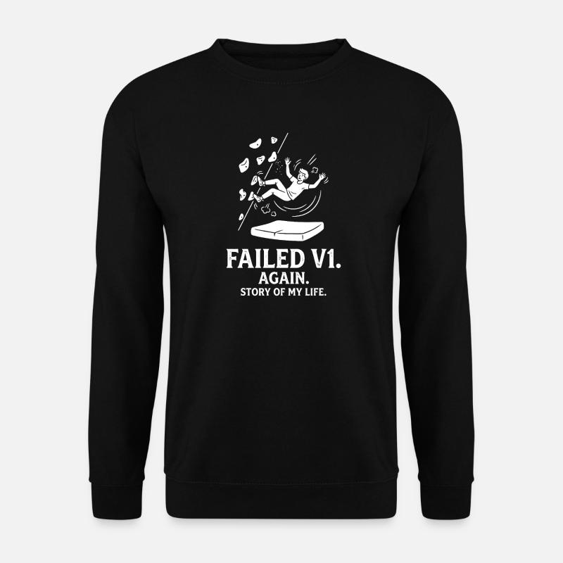 Sturz V1 – Lebensgeschichte - Unisex Pullover - Schwarz