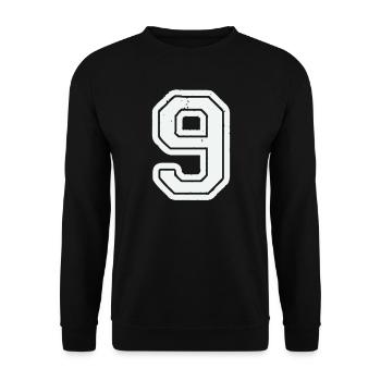 9 - Unisex Pullover - Schwarz - Vorne - Alina (178cm) & Michal (187cm)