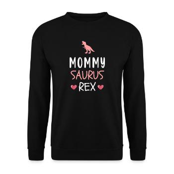 Mommysaurus Rex Cute Mommy Dinosaur Mother's Day - Unisex Sweatshirt - black - Front - Alina (178cm) & Michal (187cm)